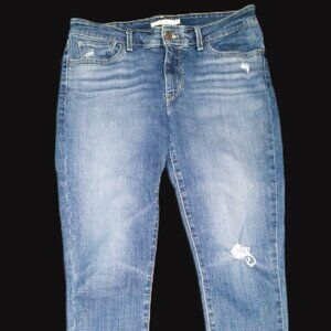 Women's Levi Strauss 711 Skinny Jeans Distressed